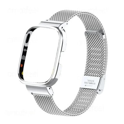 Curea de ceas din metal pentru Xiaomi Mi Watch Lite Redmi Watch 2 Lite 3 Protector de curea din oțel inoxidabil din metal activ Bratara capac