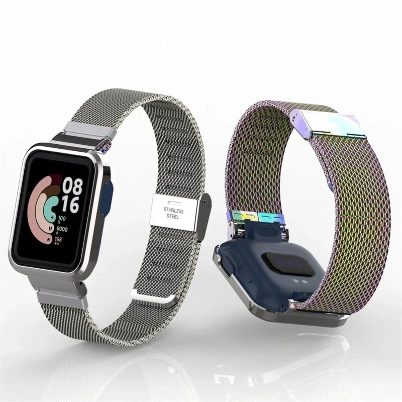 Curea de ceas din metal pentru Xiaomi Mi Watch Lite Redmi Watch 2 Lite 3 Protector de curea din oțel inoxidabil din metal activ Bratara capac