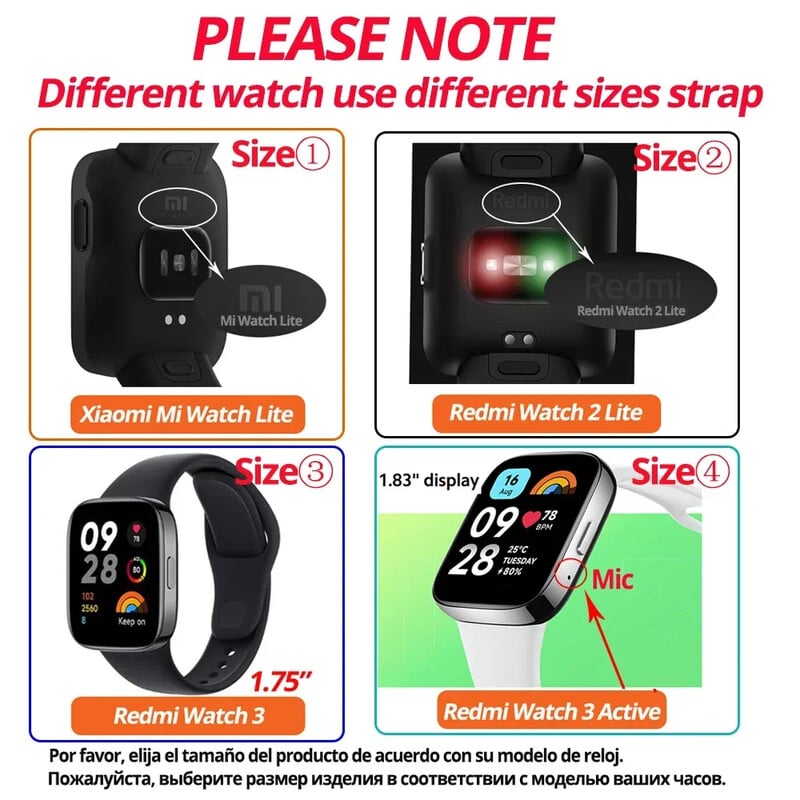 Curea de ceas din metal pentru Xiaomi Mi Watch Lite Redmi Watch 2 Lite 3 Protector de curea din oțel inoxidabil din metal activ Bratara capac