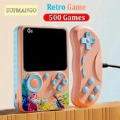 500 Games Mini kézi játékkonzol, beépített klasszikus retro G5 lejátszó Támogatás TV-kimenet játékvezérlővel gyerekeknek, felnőtteknek karácsonyi ajándék