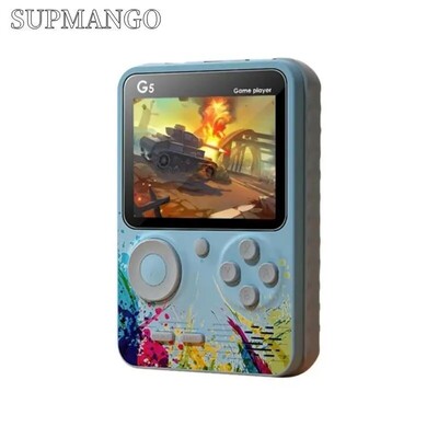 500 Games Mini kézi játékkonzol, beépített klasszikus retro G5 lejátszó Támogatás TV-kimenet játékvezérlővel gyerekeknek, felnőtteknek karácsonyi ajándék