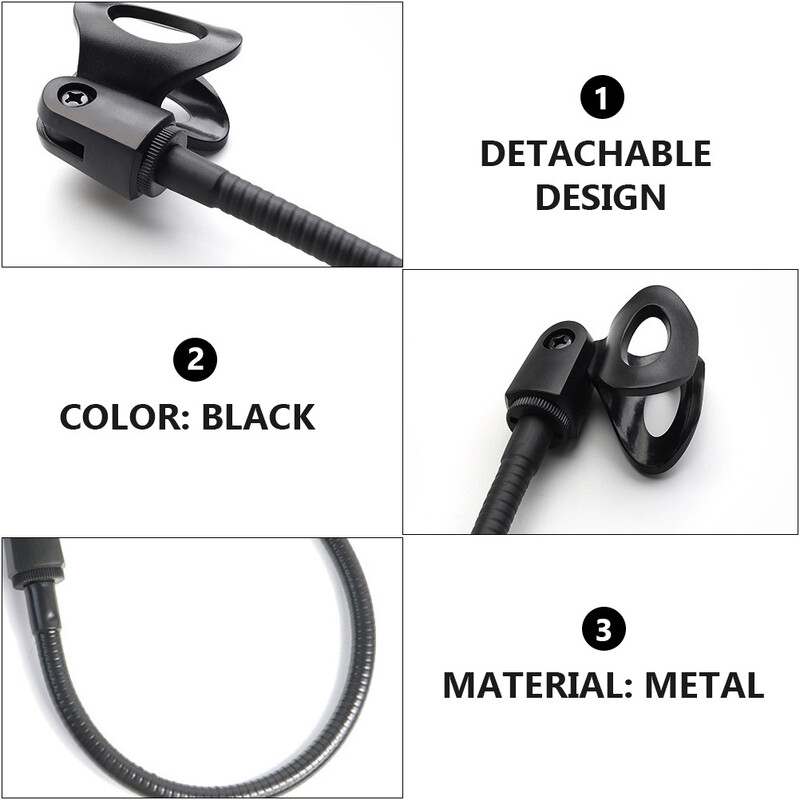 2 db Mikrofon állvány Hordozható tömlős mikrofon tároló állványok kar gém Cell univerzális kapcsok C-típusú polcok Állvány