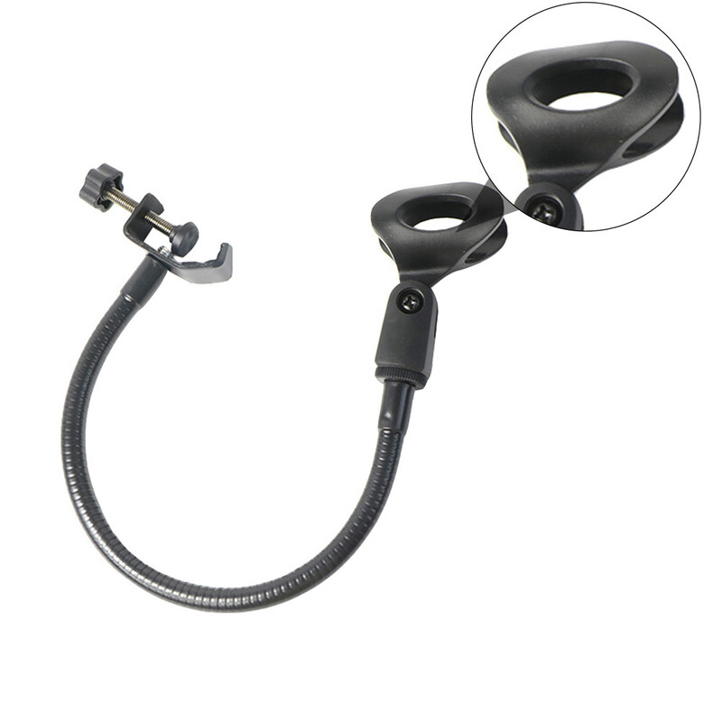 2 db Mikrofon állvány Hordozható tömlős mikrofon tároló állványok kar gém Cell univerzális kapcsok C-típusú polcok Állvány