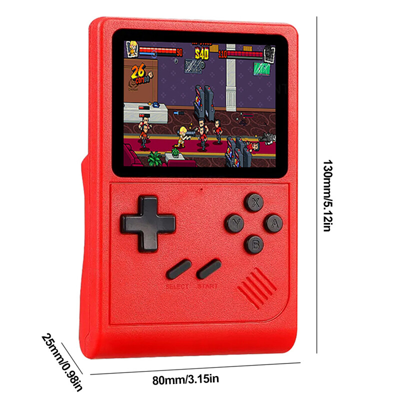 GB300 TV Retro Herná konzola Vstavaná 8G 3,0-palcová obrazovka Ručné herné prehrávače 6000+ hier AV výstup Darčeky pre chlapcov a dievčatá