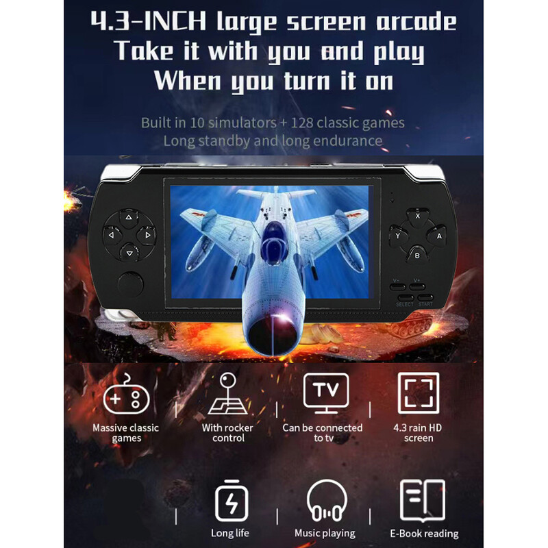 Ručna prijenosna konzola za retro videoigre Videoigre Arcade Player za djecu Mini Machine Emulator Retrogame Gaming Station