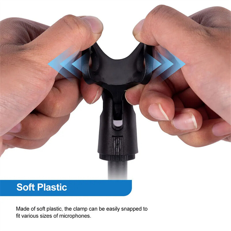 Univerzálny mikrofónový stojan, stolný statív, mini prenosný stolový stojan, nastaviteľný držiak na mikrofón, držiak s klipom, ľahký držiak