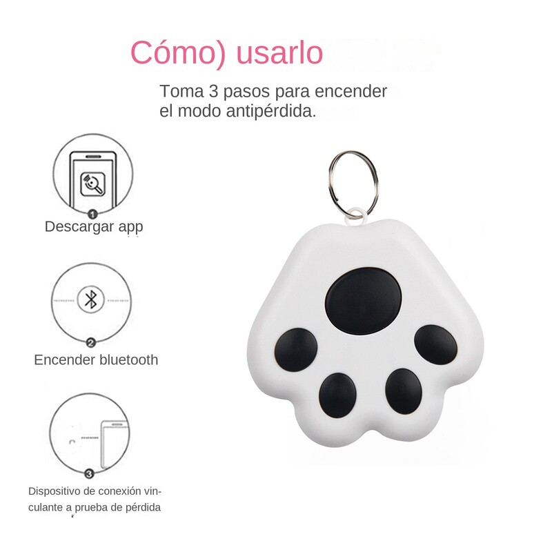 „Mini GPS Tracker“ belaidis „Bluetooth 5.0“ prietaisas, apsaugantis nuo pamestų šunų kačių sekimo, skirtas IOS / „Android“ išmaniojo ieškiklio priedams