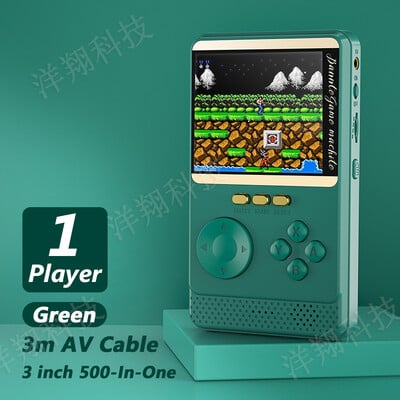 2 az 1-ben Q18 játékkonzol 6000Mah powerbank kézi játéklejátszók gépi konzol 500 klasszikus játékok 3 hüvelykes HD LCD képernyő