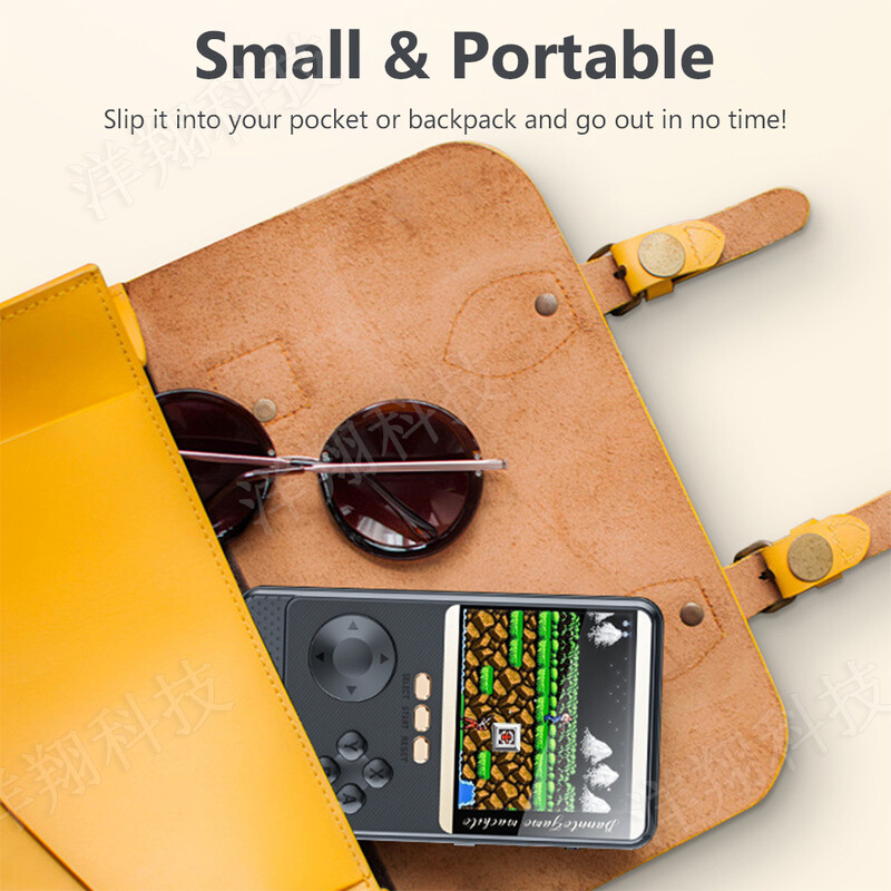 2 az 1-ben Q18 játékkonzol 6000Mah powerbank kézi játéklejátszók gépi konzol 500 klasszikus játékok 3 hüvelykes HD LCD képernyő