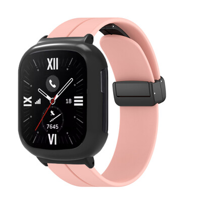 Magnetický silikónový remienok pre Honor Watch 4, náhradný náramok, remienok + puzdro pre Huawei Honor Watch 4, príslušenstvo