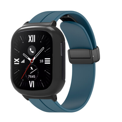 Magnetický silikónový remienok pre Honor Watch 4, náhradný náramok, remienok + puzdro pre Huawei Honor Watch 4, príslušenstvo