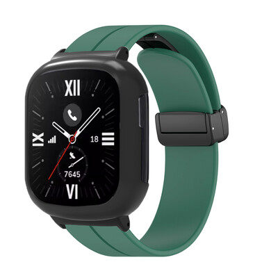 Magnetický silikónový remienok pre Honor Watch 4, náhradný náramok, remienok + puzdro pre Huawei Honor Watch 4, príslušenstvo