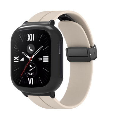 Magnetický silikónový remienok pre Honor Watch 4, náhradný náramok, remienok + puzdro pre Huawei Honor Watch 4, príslušenstvo