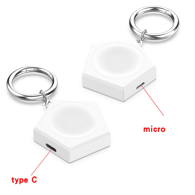Νέος φορητός μίνι φορτιστής για Samsung Galaxy Watch FE/ 7 & Watch 3/4/5 6 Keychain Micro & Type-C Travel Charging Dock Active 1/2