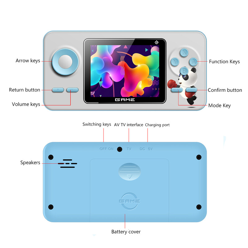 S5 Retro klasična ručna igraća konzola Konzola za arkadne igre 520 u 1 Punjivi igraći igrač za TV projektor Igraća konzola