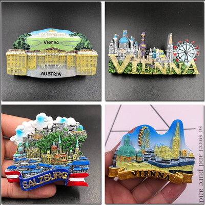 Austrija Viena turistinis suvenyras šaldytuvo lipdukas virtuvės apdaila 3d magnetinis šaldytuvo lipdukas šaldytuvo magnetai dovanos