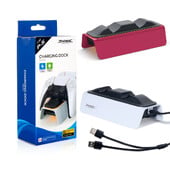 Bezdrôtová rýchla nabíjacia stanica pre PS5 Nabíjanie hernej konzoly PS5 s dvojitou nabíjacou stanicou a USB káblom