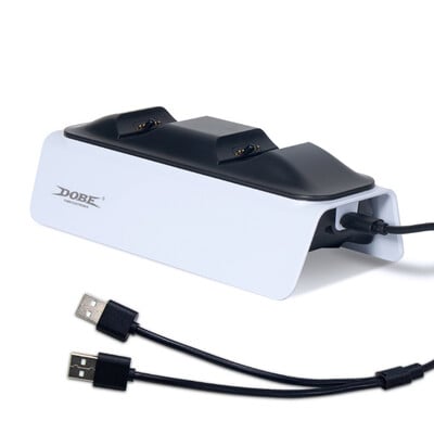 Bezdrôtová rýchla nabíjacia stanica pre PS5 Nabíjanie hernej konzoly PS5 s dvojitou nabíjacou stanicou a USB káblom