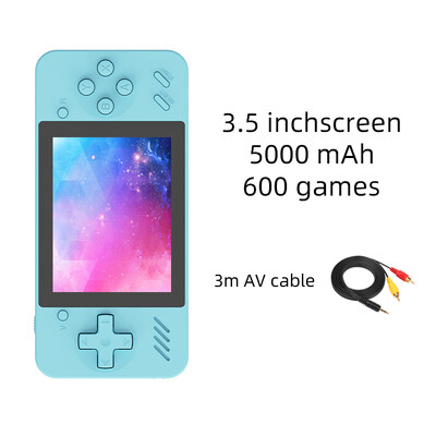 POWKIDDY Q35 delninis žaidimų pultas, 5000 mAh mobilusis maitinimo šaltinis, 8 bitų žaidimas, pigios dovanos vaikams, palaikymas dviems žaidėjams