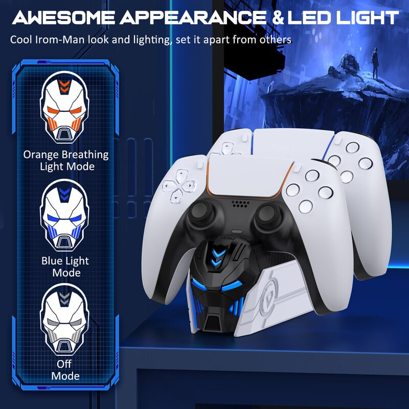 Nabíjačka pre Sony Play Station Playstation PS 5 PS5 ovládač Dualsense stojan príslušenstvo gamepad podpora držiak príkazov