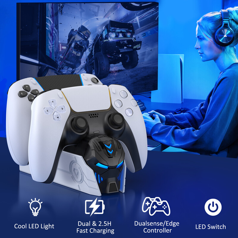 Nabíjačka pre Sony Play Station Playstation PS 5 PS5 ovládač Dualsense stojan príslušenstvo gamepad podpora držiak príkazov