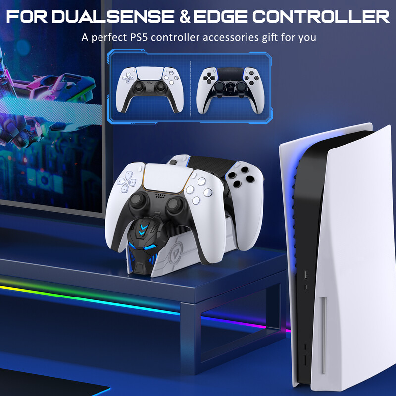 Nabíjačka pre Sony Play Station Playstation PS 5 PS5 ovládač Dualsense stojan príslušenstvo gamepad podpora držiak príkazov