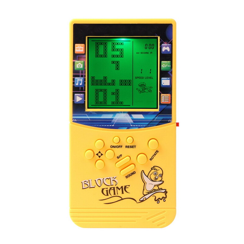 Πράσινο φως μεγάλη οθόνη Τούβλο κονσόλα παιχνιδιών ενσωματωμένο μπλοκ παζλ 999 σε 1 δωμάτιο παιχνιδιών/εξωτερικό δωμάτιο/παιδιά συνεργάτη ταξιδιού