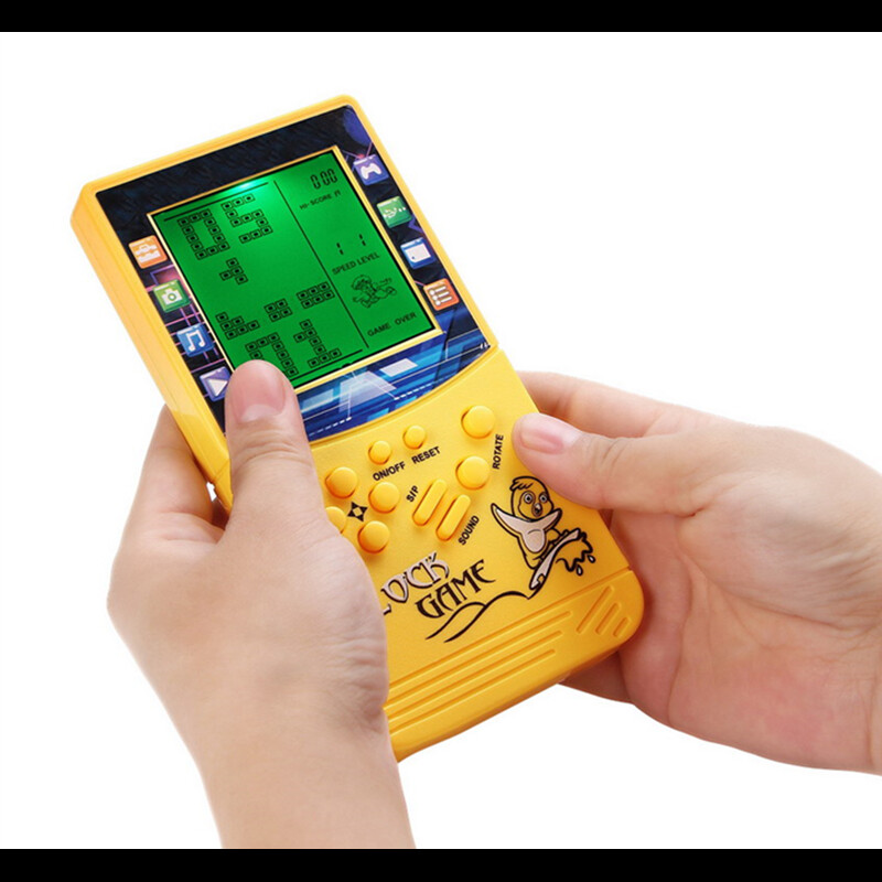 Πράσινο φως μεγάλη οθόνη Τούβλο κονσόλα παιχνιδιών ενσωματωμένο μπλοκ παζλ 999 σε 1 δωμάτιο παιχνιδιών/εξωτερικό δωμάτιο/παιδιά συνεργάτη ταξιδιού