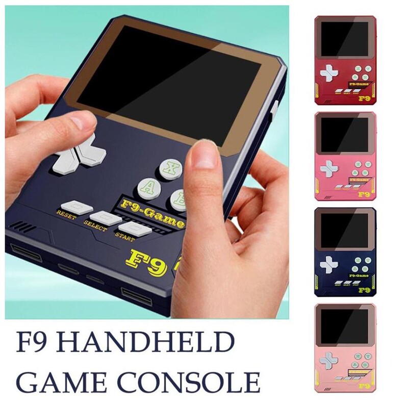 Pentru Consola de jocuri portabilă F9 HD Ecran color de 3,5 inci Dispozitiv de putere clasic Dispozitiv retro Gaming portabil 500 în 1 Consolă bancară