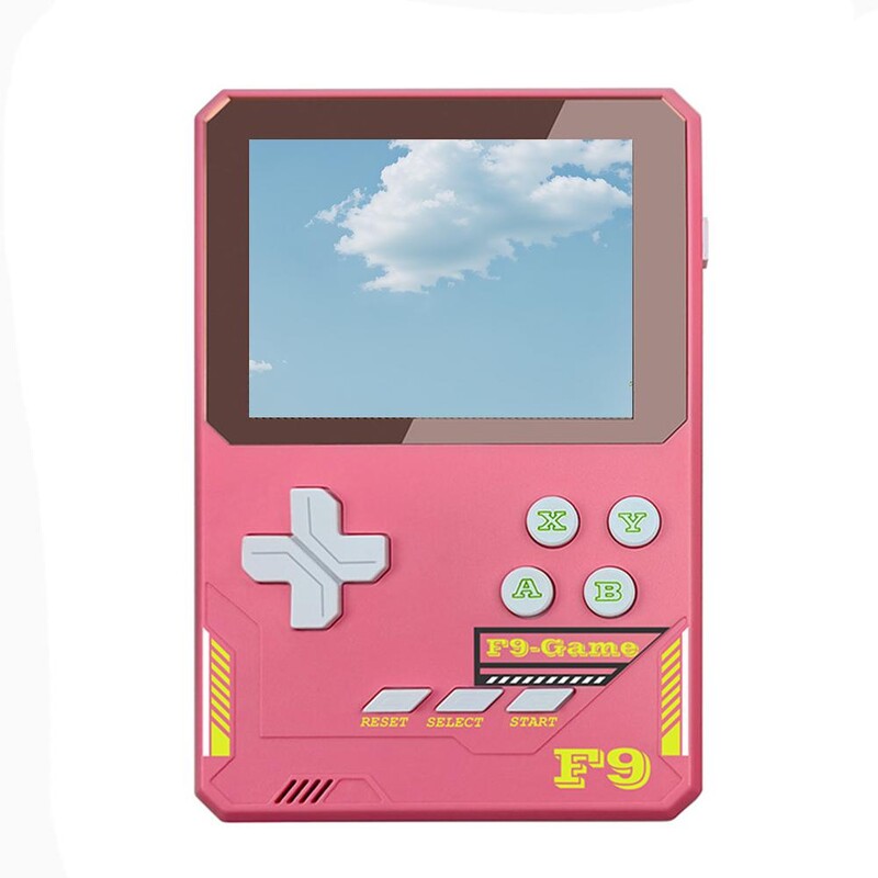 Pentru Consola de jocuri portabilă F9 HD Ecran color de 3,5 inci Dispozitiv de putere clasic Dispozitiv retro Gaming portabil 500 în 1 Consolă bancară