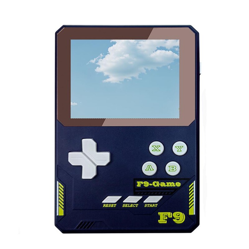 Pentru Consola de jocuri portabilă F9 HD Ecran color de 3,5 inci Dispozitiv de putere clasic Dispozitiv retro Gaming portabil 500 în 1 Consolă bancară