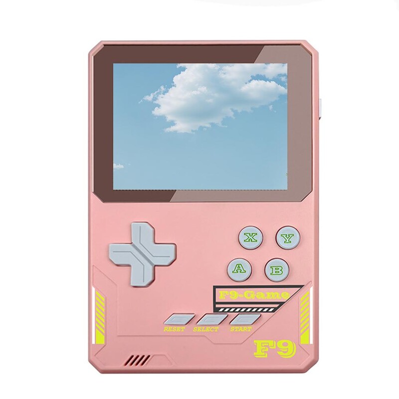 Pentru Consola de jocuri portabilă F9 HD Ecran color de 3,5 inci Dispozitiv de putere clasic Dispozitiv retro Gaming portabil 500 în 1 Consolă bancară