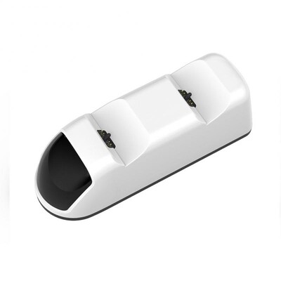 Dvostruki punjač Bijeli otporan na toplinu Brzo punjenje Plug and Play Manje prostora Igraća konzola Kontroler punjača Stabilno fiksiranje Sigurnije za korištenje