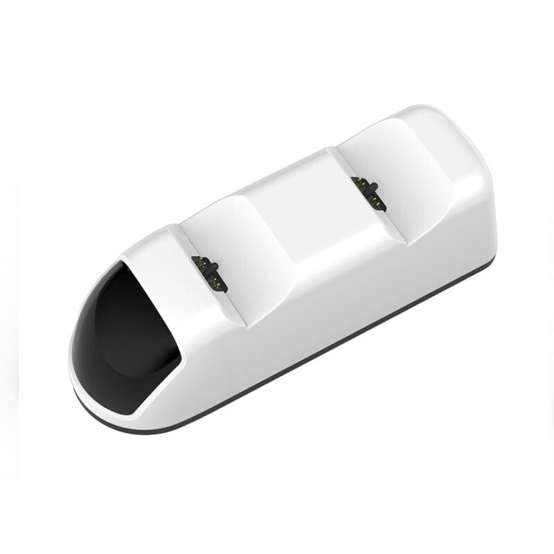 Dvostruki punjač Bijeli otporan na toplinu Brzo punjenje Plug and Play Manje prostora Igraća konzola Kontroler punjača Stabilno fiksiranje Sigurnije za korištenje