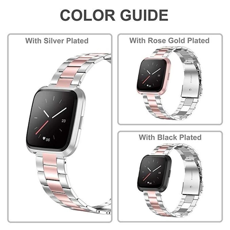 Kovový remienok pre Fitbit Versa 4/Sense 2 Remienok pre Fitbit Versa 3 2 Klasický náramok Náhradný náramok Príslušenstvo