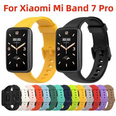 Szilikon szíj Xiaomi Mi Band 7 Pro Soft TPU csere csuklópánt karkötő Miband 7 Pro Correa okosóra tartozékokhoz
