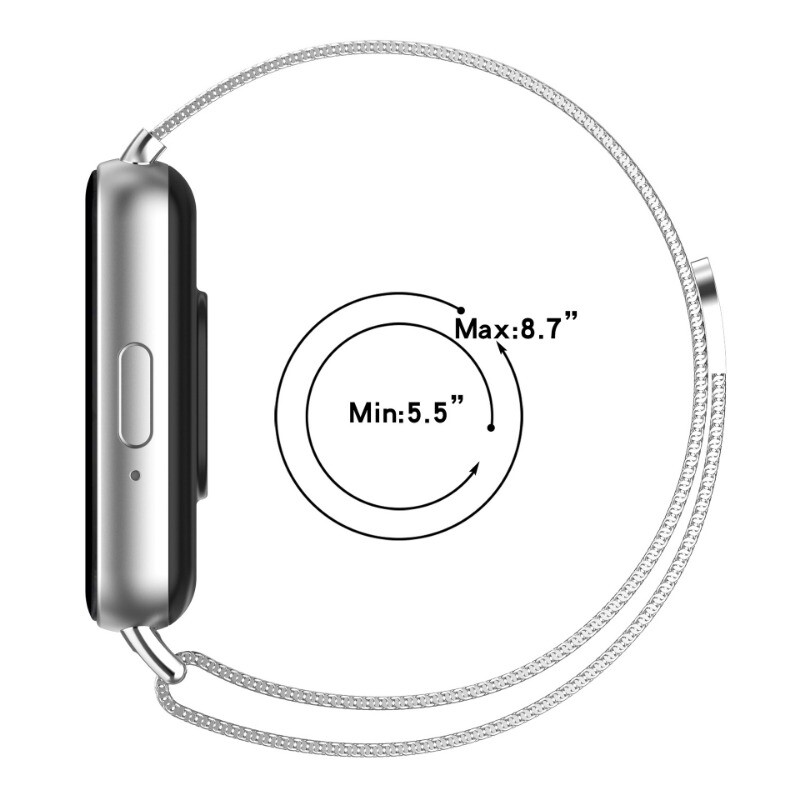Curea metalică magnetică pentru Samsung Galaxy Fit3 Brațeră inteligentă de înlocuire Cureaua de ceas cu buclă magnetică milaneză pentru curea de mână Fit 3