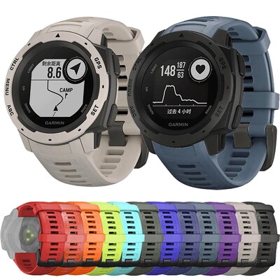 „Garmin Instinct“ laikrodžio apyrankei, sportinei silikono pakeičiamajai apyrankei, spalvotai apyrankei Greito montavimo ir nuėmimo priedai