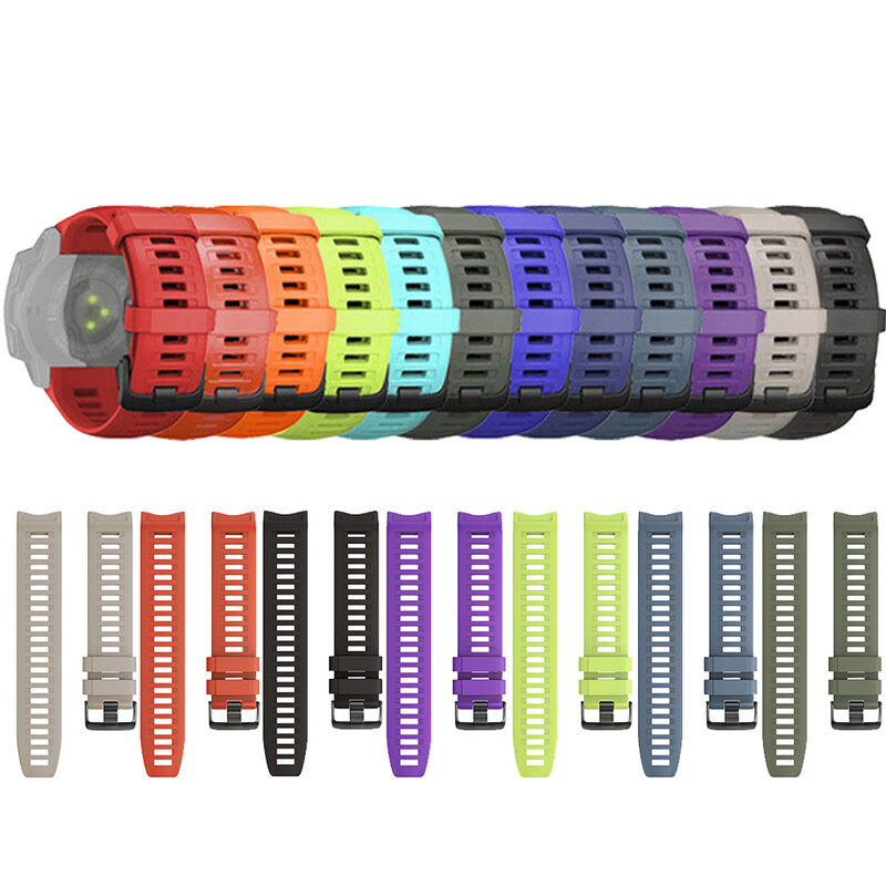„Garmin Instinct“ laikrodžio apyrankei, sportinei silikono pakeičiamajai apyrankei, spalvotai apyrankei Greito montavimo ir nuėmimo priedai
