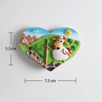 Europa 3D Slovakija Skonis Šaldytuvas Magnetas Turistiniai Suvenyrai Šaldytuvas Magnetiniai lipdukai Kelionių kolekcija Dovana