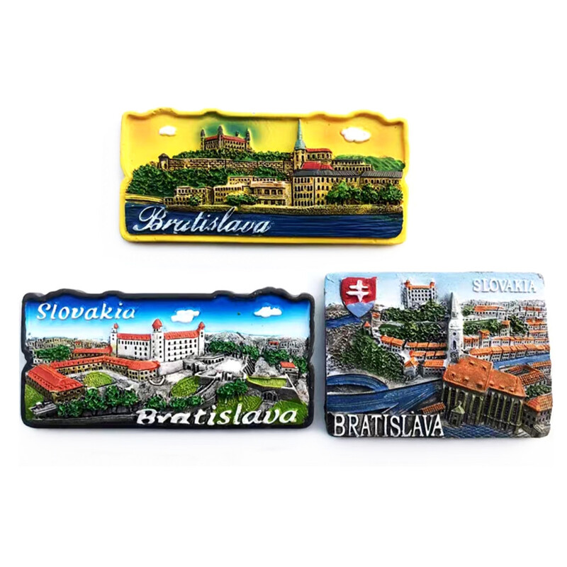 Europa 3D Slovakija Skonis Šaldytuvas Magnetas Turistiniai Suvenyrai Šaldytuvas Magnetiniai lipdukai Kelionių kolekcija Dovana
