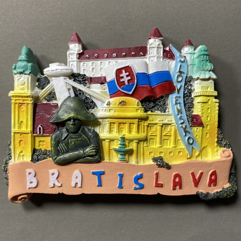 Europa 3D Slovakija Skonis Šaldytuvas Magnetas Turistiniai Suvenyrai Šaldytuvas Magnetiniai lipdukai Kelionių kolekcija Dovana