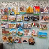 Európske magnety na chladničku s motívom Benátok, nálepka na chladničku, talianska nálepka na chladničku, výrobca turistických suvenírov, kreatívne 3D