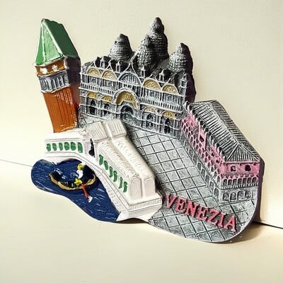 Európske magnety na chladničku s motívom Benátok, nálepka na chladničku, talianska nálepka na chladničku, výrobca turistických suvenírov, kreatívne 3D