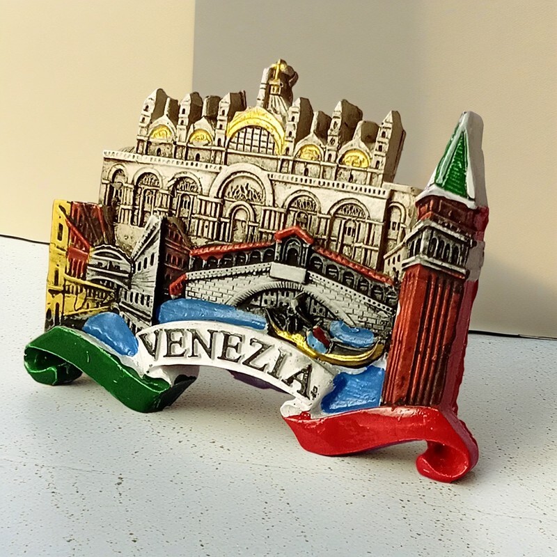 Európske magnety na chladničku s motívom Benátok, nálepka na chladničku, talianska nálepka na chladničku, výrobca turistických suvenírov, kreatívne 3D