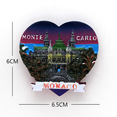 Brazilijos turistų traukos suvenyras 3D šaldytuvo magnetai šaldytuvas įklijuotas Auksinių vartų tiltas Tailandas Paryžius Monakas pasaulio turistas