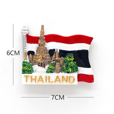 Brazilijos turistų traukos suvenyras 3D šaldytuvo magnetai šaldytuvas įklijuotas Auksinių vartų tiltas Tailandas Paryžius Monakas pasaulio turistas