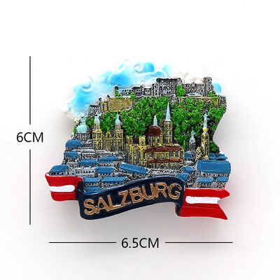 Brazilijos turistų traukos suvenyras 3D šaldytuvo magnetai šaldytuvas įklijuotas Auksinių vartų tiltas Tailandas Paryžius Monakas pasaulio turistas