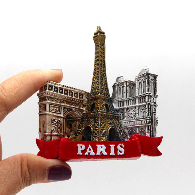 Brazilijos turistų traukos suvenyras 3D šaldytuvo magnetai šaldytuvas įklijuotas Auksinių vartų tiltas Tailandas Paryžius Monakas pasaulio turistas