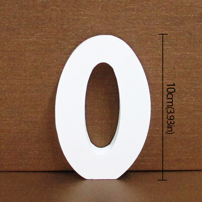10CM drevené čísla 0-9 drevené zahusťovacie DIY číslice dátum umelecké remeslo voľne stojace biele svadobné narodeninové rekvizity bytové dekorácie